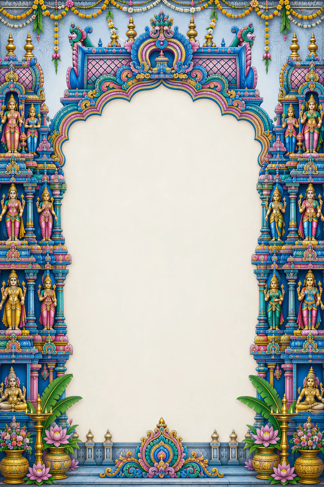 Temple invitation frame